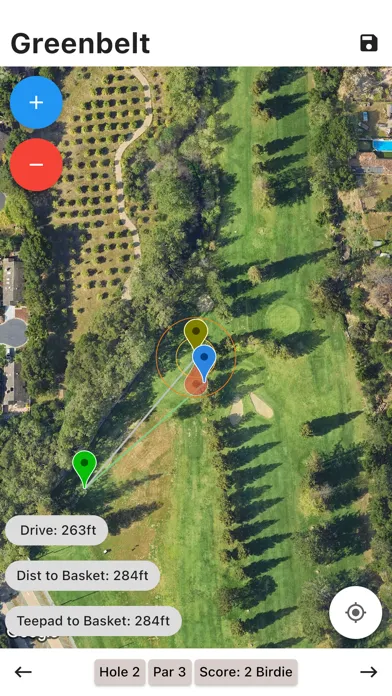 Скриншоты Disc Golf Performance Tracker