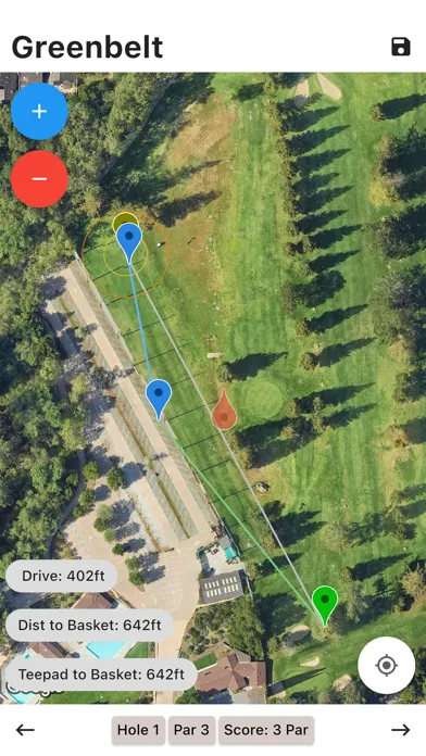 Скриншоты Disc Golf Performance Tracker