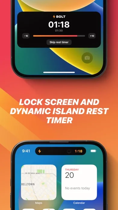Zrzuty ekranu Bolt – Workout & Strength Log