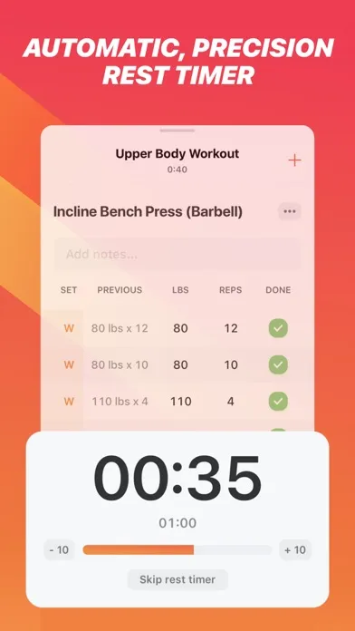 Zrzuty ekranu Bolt – Workout & Strength Log