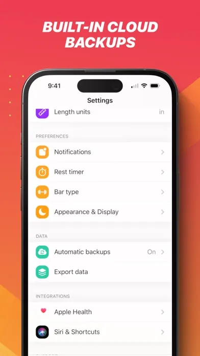 Zrzuty ekranu Bolt – Workout & Strength Log