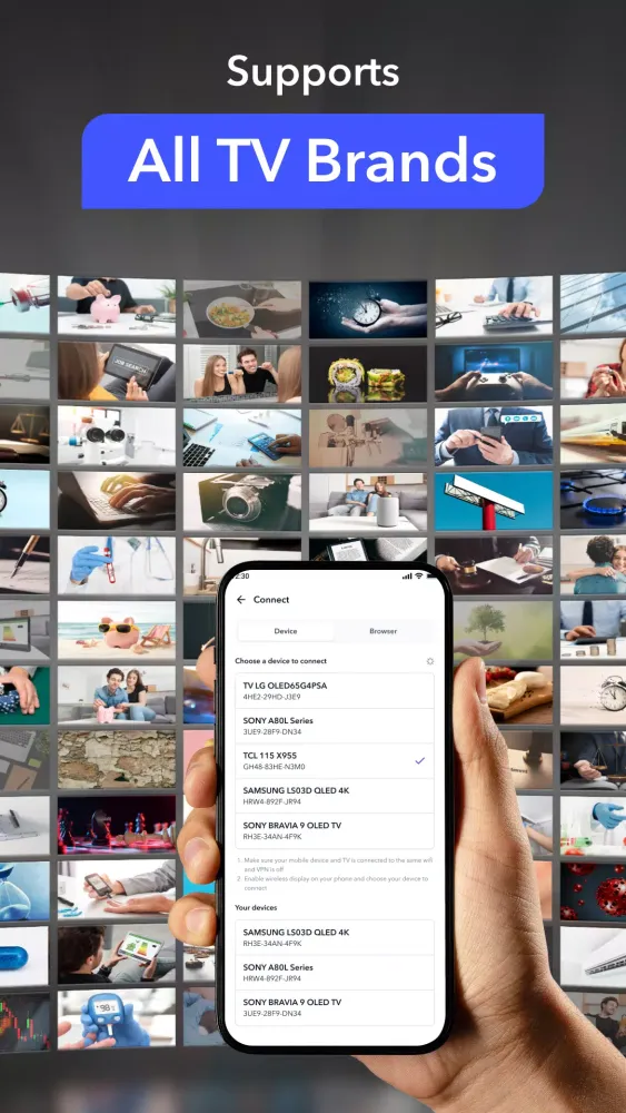 ภาพหน้าจอของ Cast TV Screen Mirroring Pro