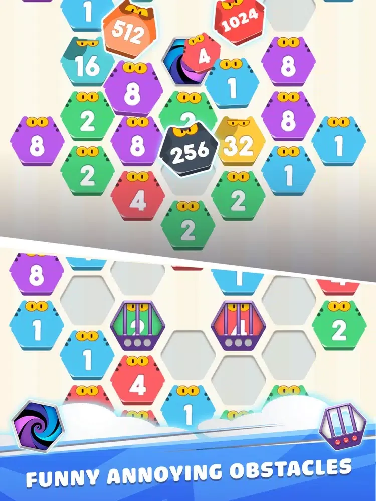 Capturas de pantalla de Cat Cell Connect - Hexa Blocks iPad 