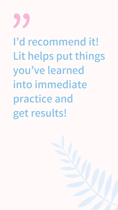LIT: self-care journey 스크린샷