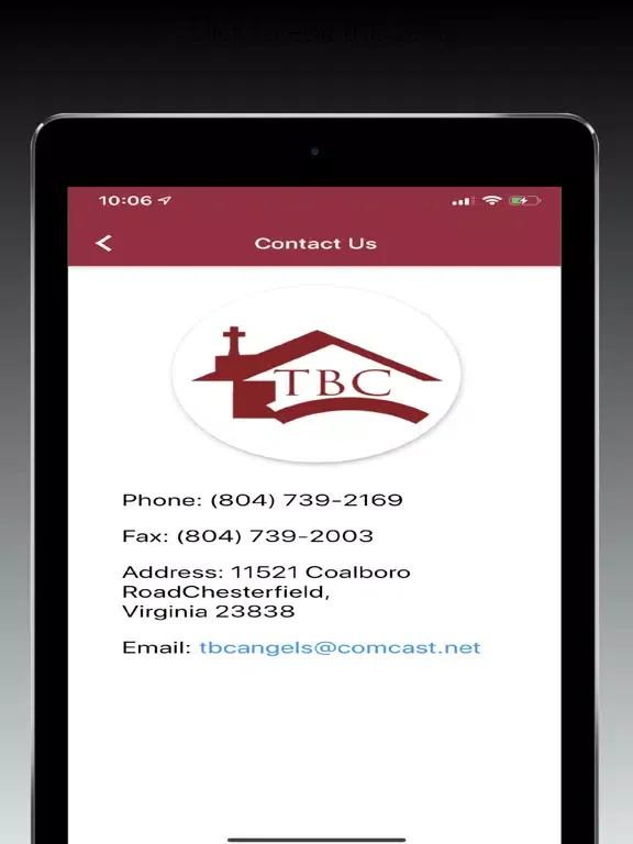 TBC Chesterfield iPad  Screenshots