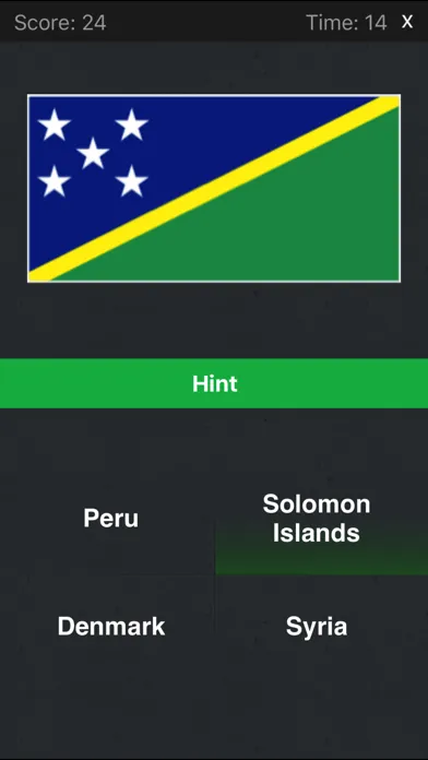 Ảnh chụp màn hình của Name the Flag: A quiz about world flags