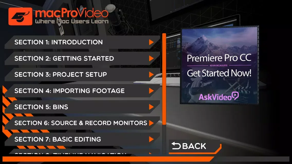 Zrzuty ekranu Start Course For Premiere Pro