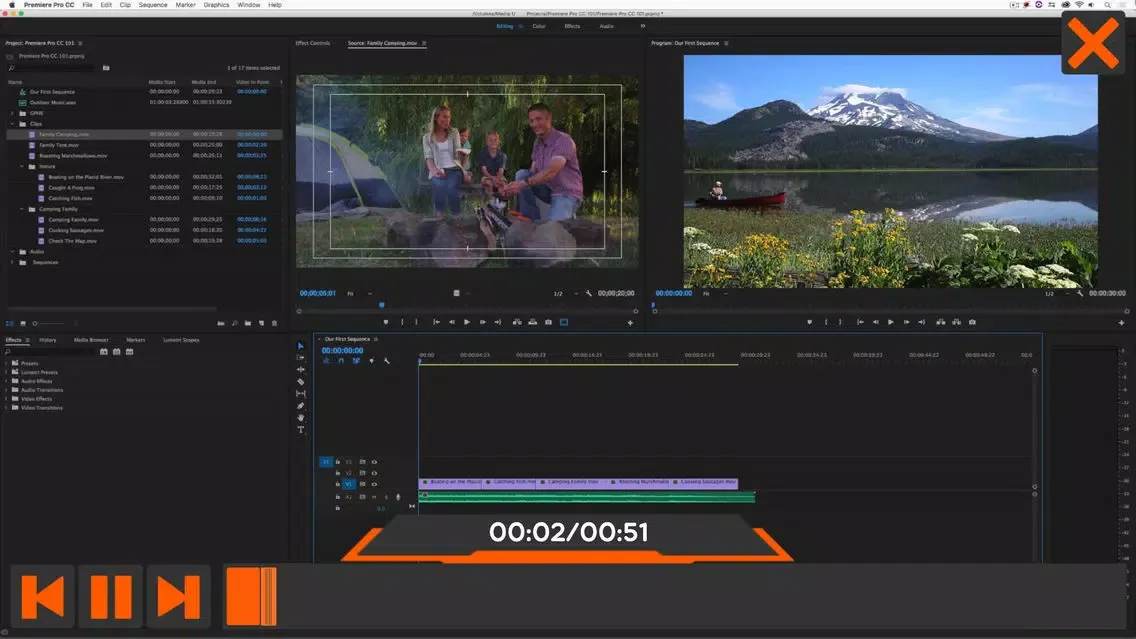 Zrzuty ekranu Start Course For Premiere Pro