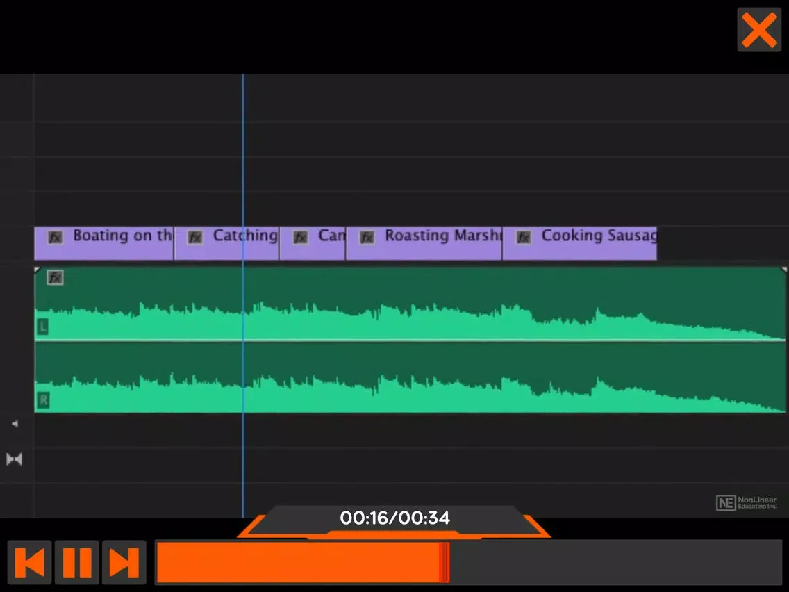 ภาพหน้าจอของ Working in the Timeline Course iPad 