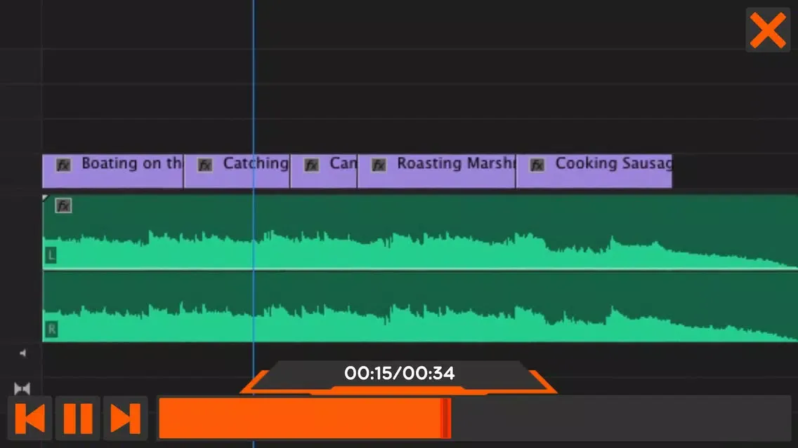 ภาพหน้าจอของ Working in the Timeline Course