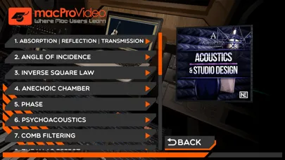 Capturas de tela do Acoustics & Studio Design
