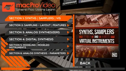 Captures d'écran de Synths and Samplers Terms