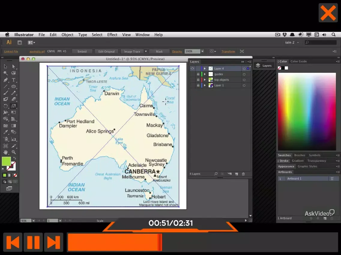 Create A Map Course iPad  Screenshots