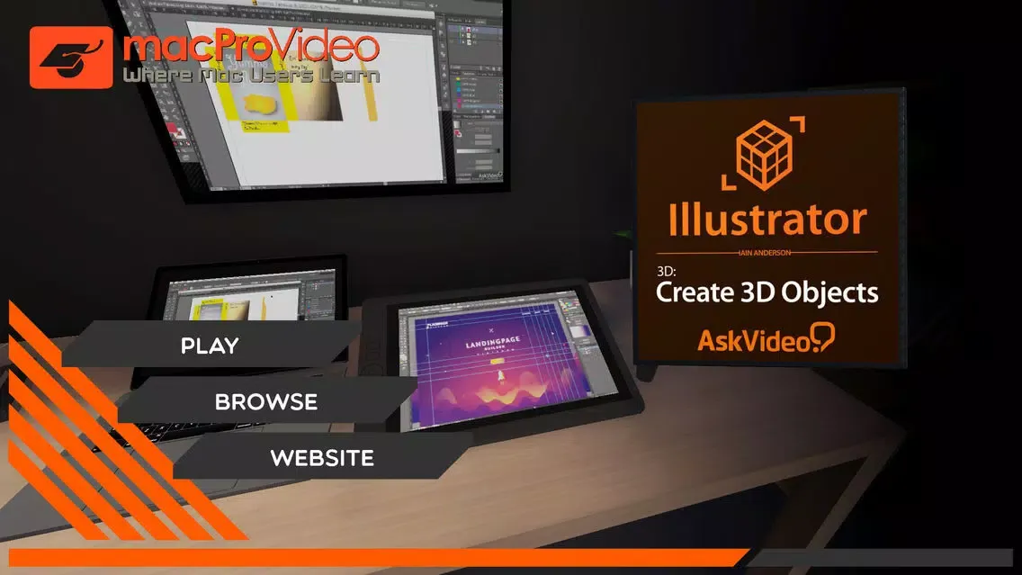 ภาพหน้าจอของ Create 3D Objects Course