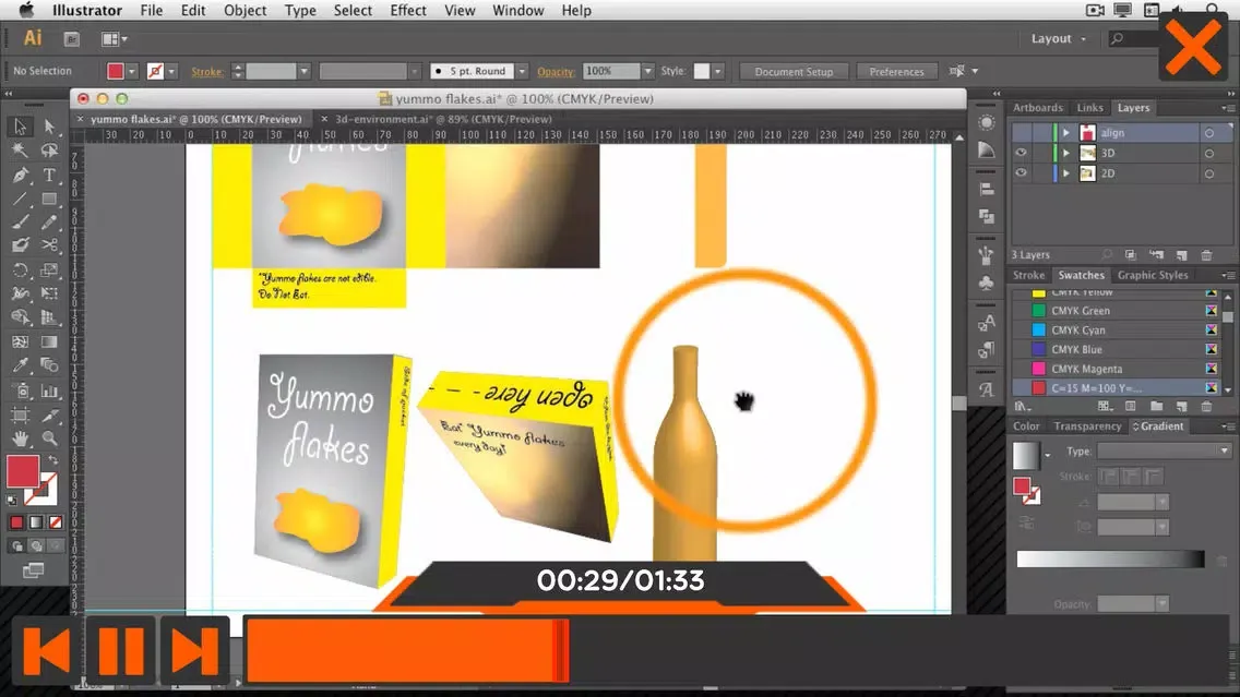 ภาพหน้าจอของ Create 3D Objects Course