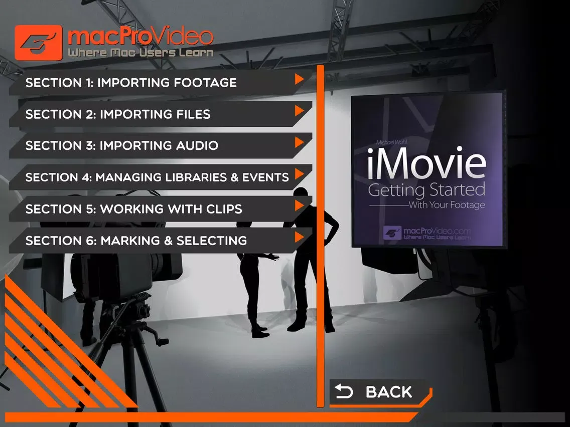 Zrzuty ekranu Footage Course For iMovie iPad 
