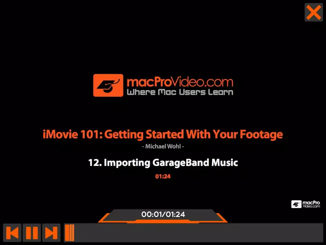 Zrzuty ekranu Footage Course For iMovie iPad 