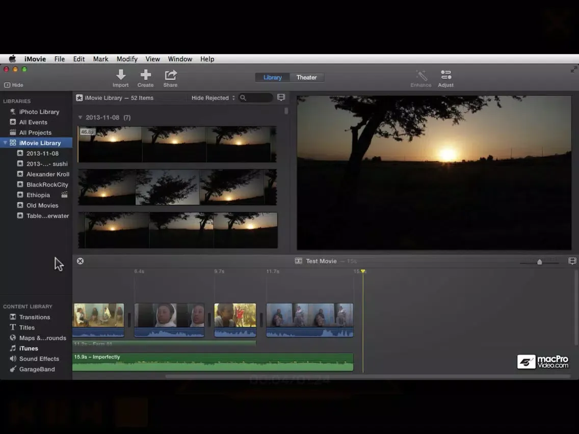 Zrzuty ekranu Footage Course For iMovie iPad 