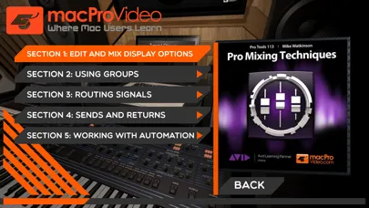 Captures d'écran de Pro Mixing Techniques Guide