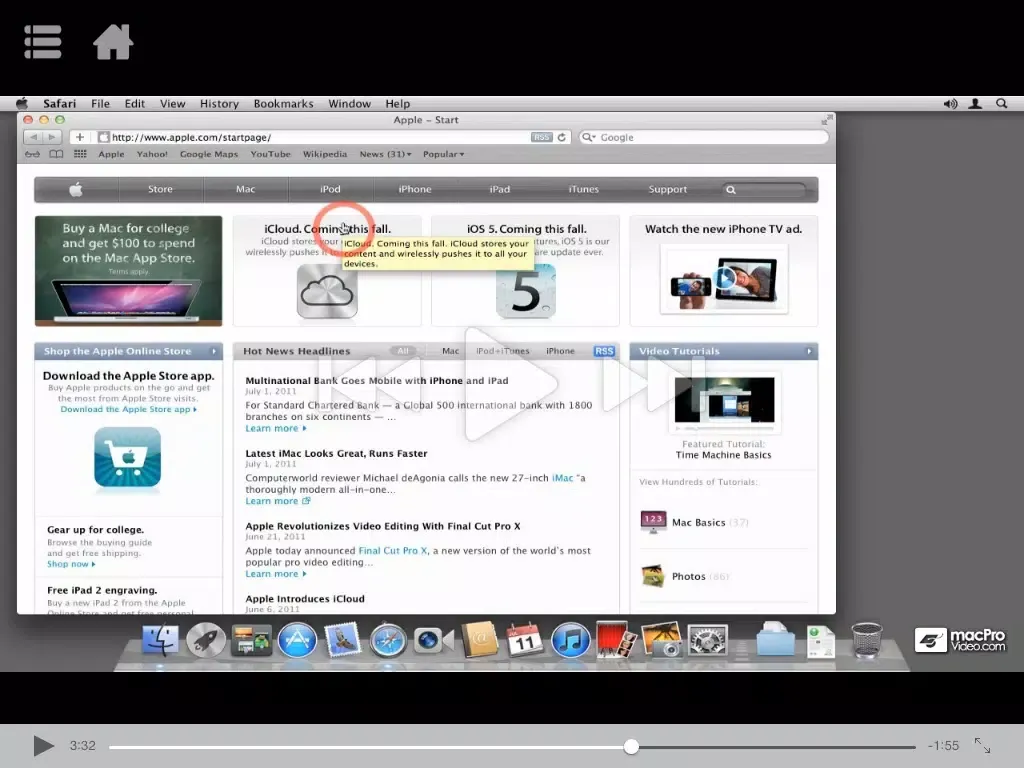 Course For Mac OS X 10.7 101 - Core Lion iPad  スクリーンショット
