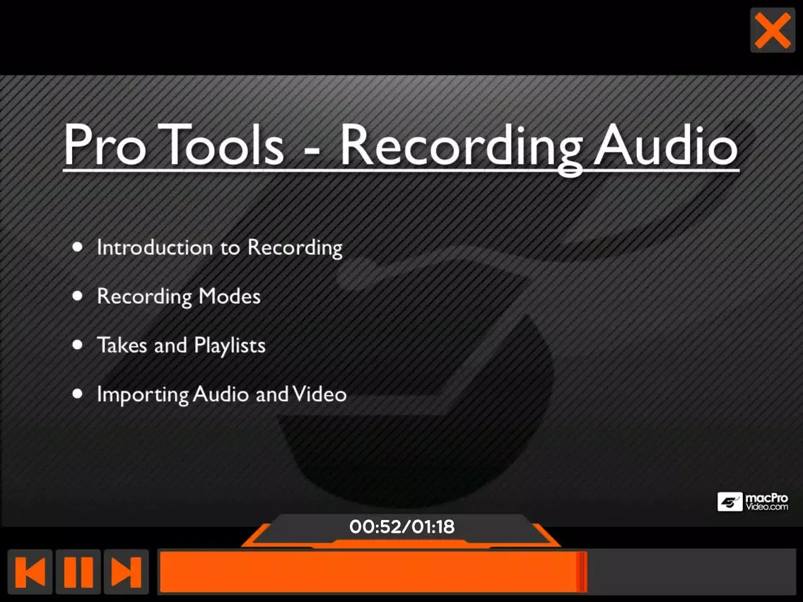 mPV Course Recording Audio 103 iPad  Screenshots