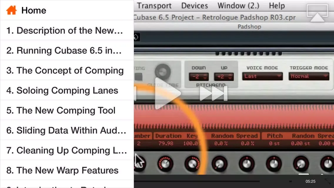 Screenshot di Course For Cubase 6.5 - New Features In Cubase 6.5