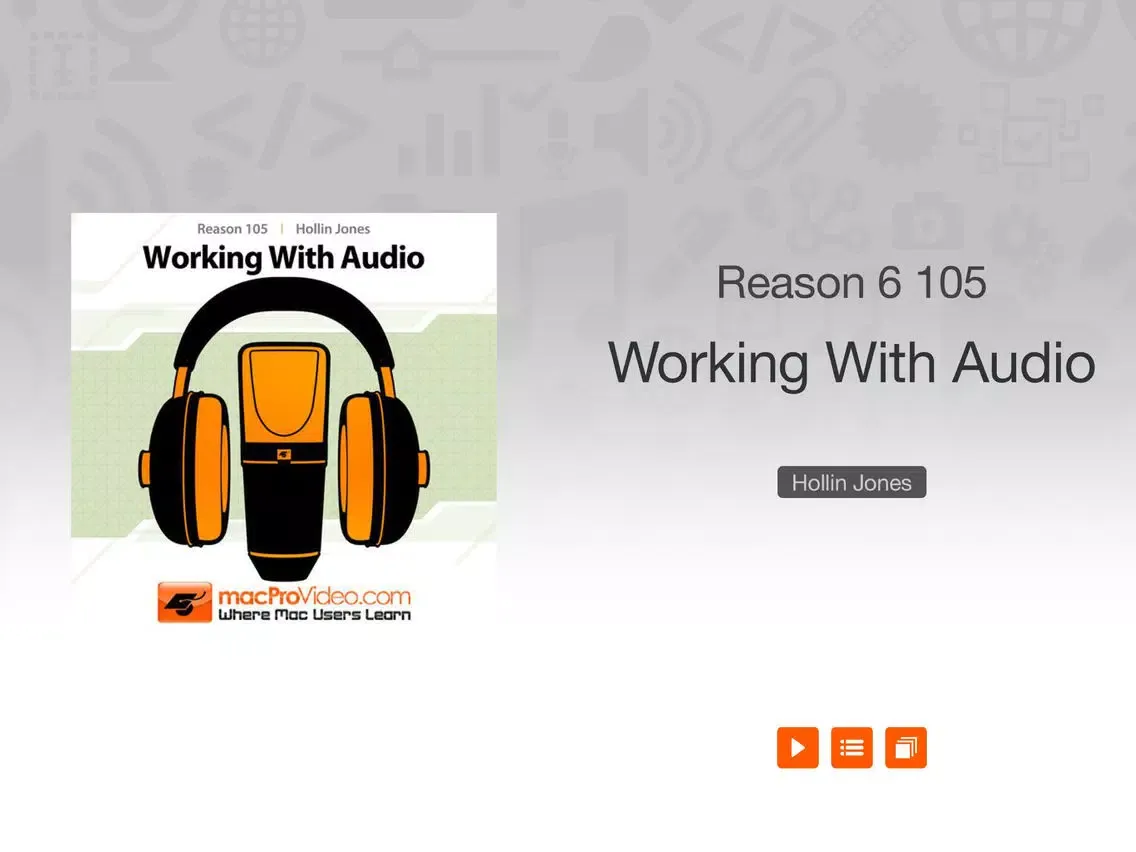 Zrzuty ekranu MPV's Reason 6 105 - Working With Audio iPad 