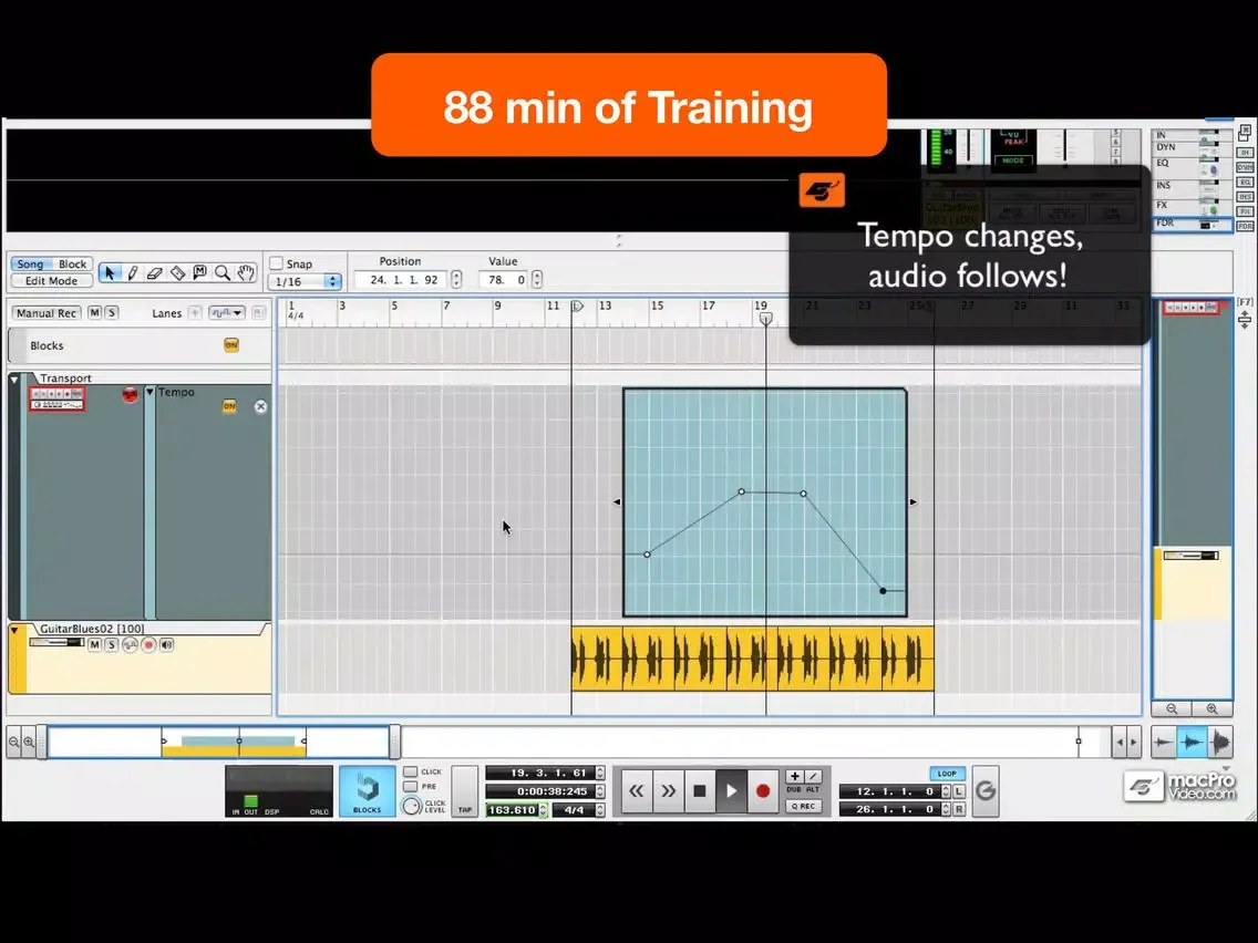 Zrzuty ekranu MPV's Reason 6 105 - Working With Audio iPad 
