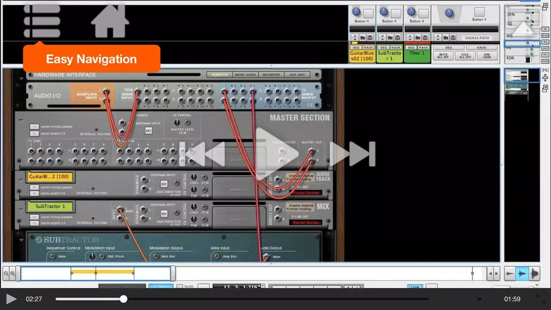 Zrzuty ekranu MPV's Reason 6 105 - Working With Audio
