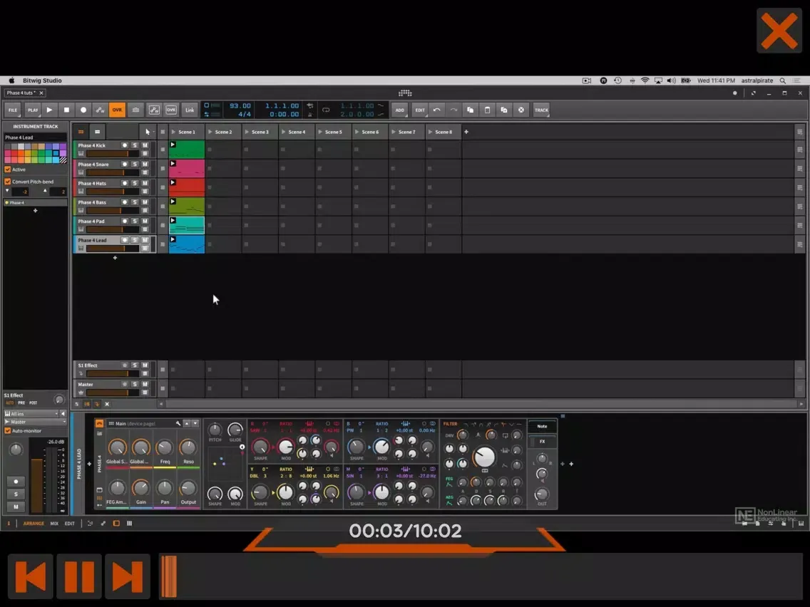Phase 4 Course For Bitwig2 202 iPad  スクリーンショット