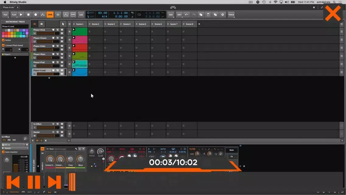 Phase 4 Course For Bitwig2 202 スクリーンショット