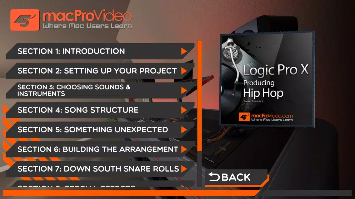 Captures d'écran de Hip Hop Course For Logic Pro X