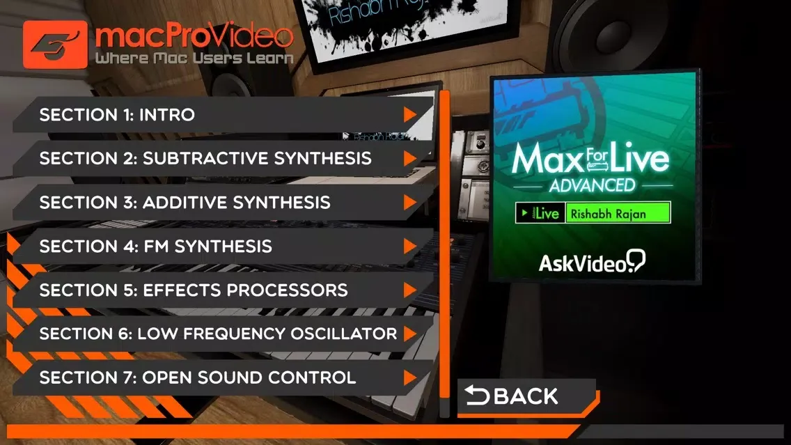 ภาพหน้าจอของ Max Advanced Course for Live 9