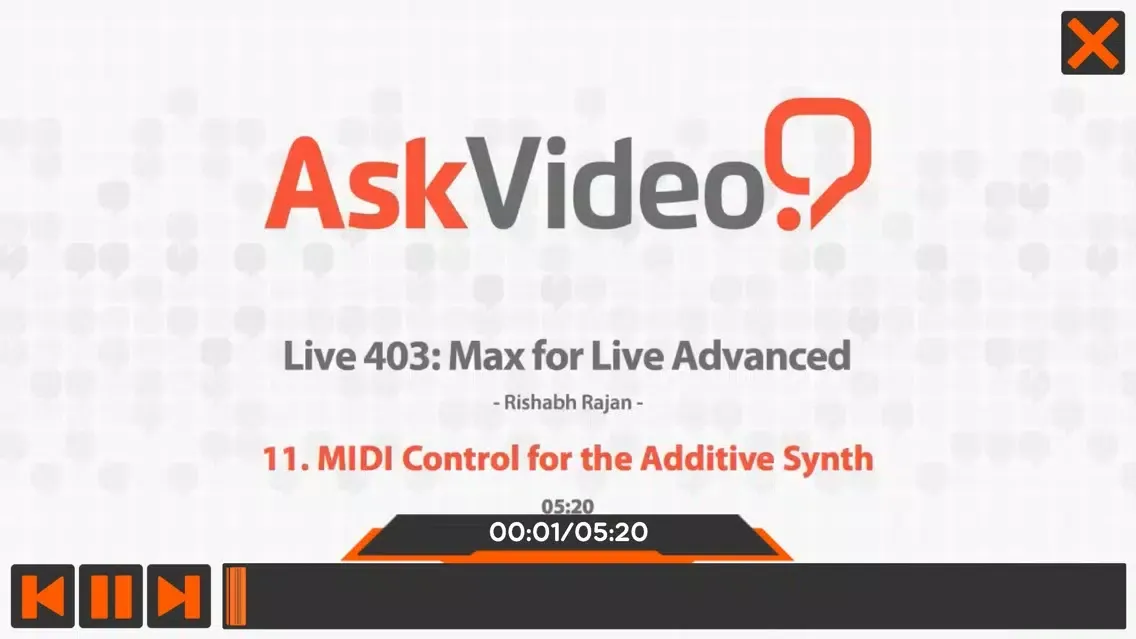 ภาพหน้าจอของ Max Advanced Course for Live 9
