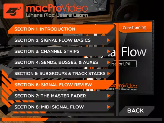 Signal Flow Guide for LPX iPad  Ekran Görüntüleri