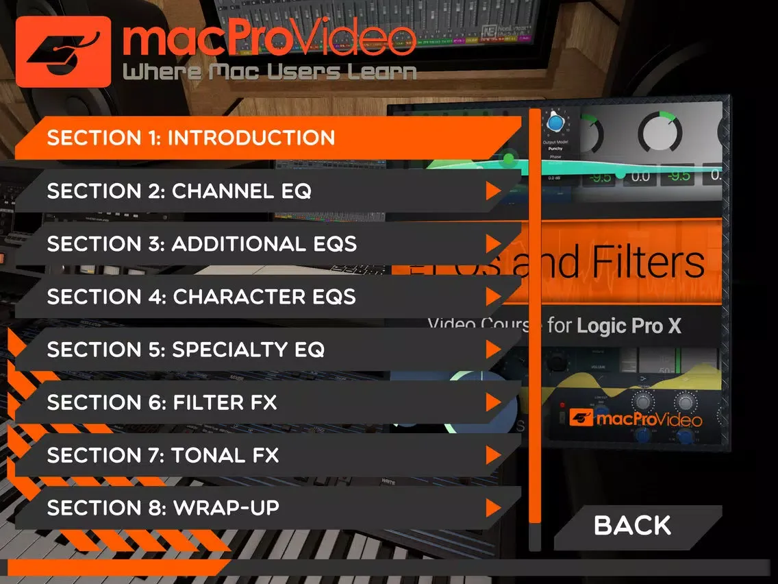 EQs and Filters Course By mPV iPad  Screenshots
