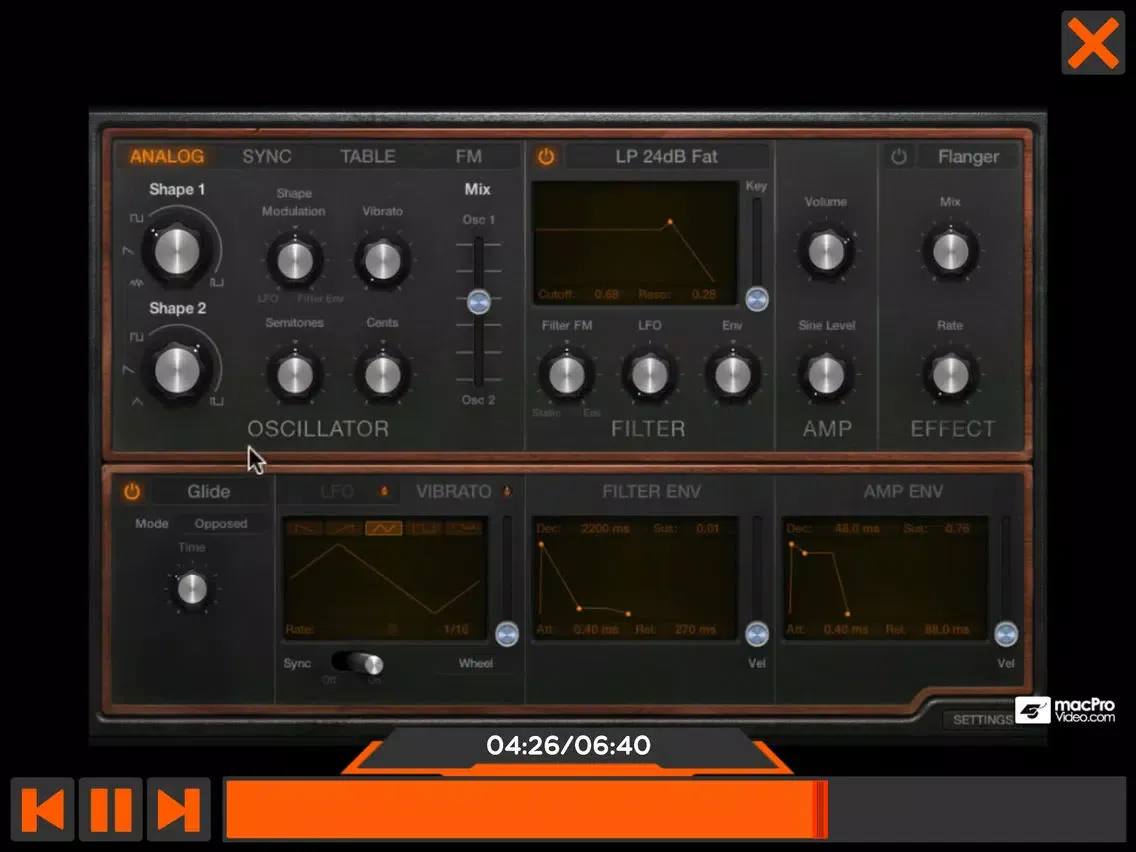 mPV Course For Retro Synth 203 iPad 應用截圖
