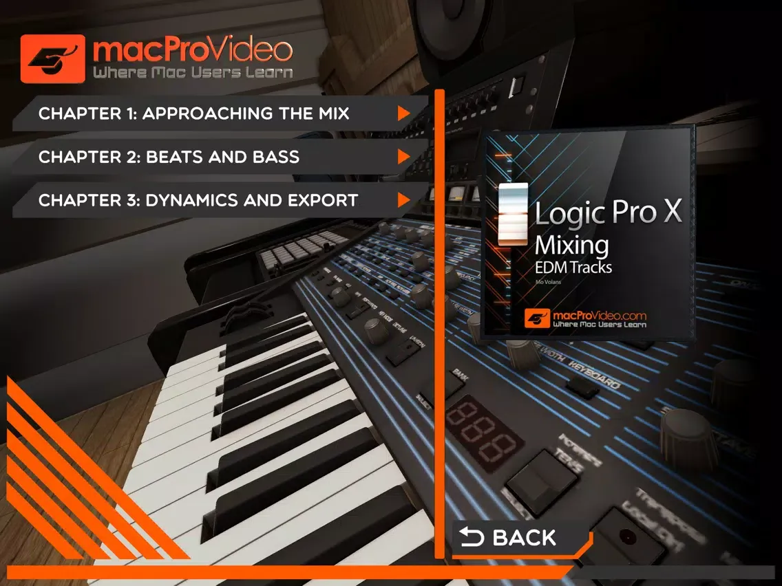 Captures d'écran de Mixing EDM Tracks in Logic iPad 