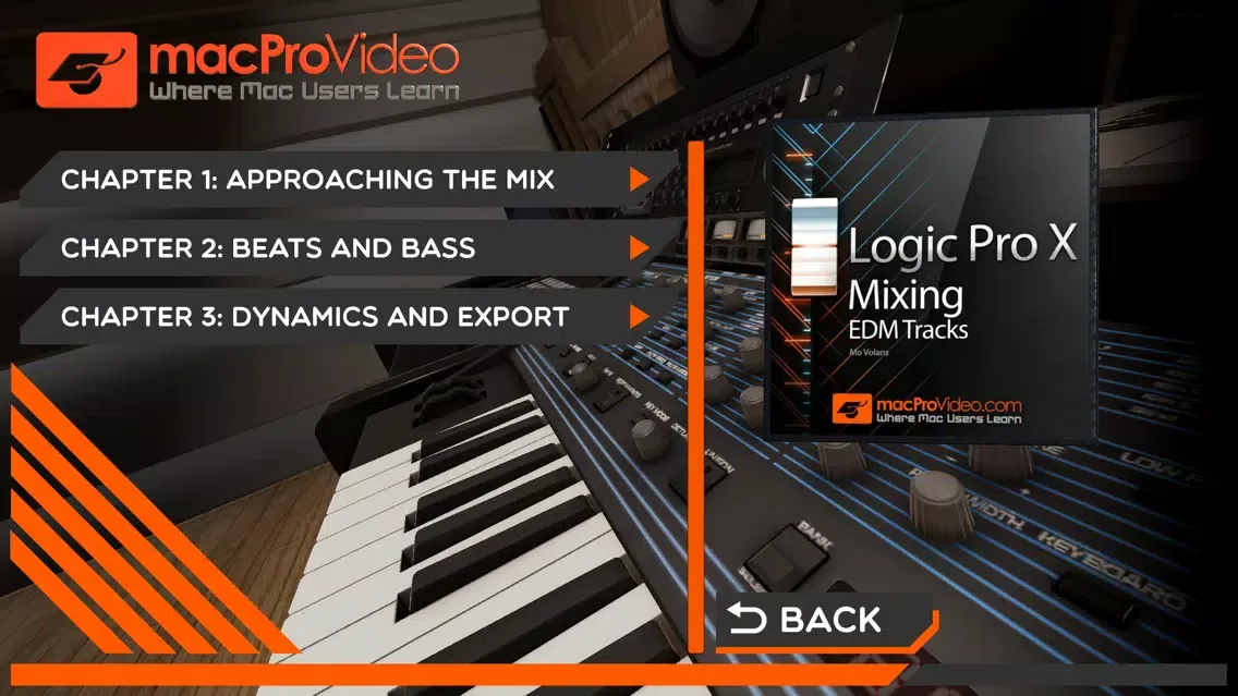 Captures d'écran de Mixing EDM Tracks in Logic