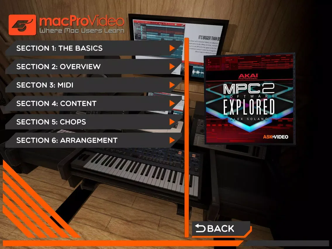 ภาพหน้าจอของ Exploring Course For Akai MPC2 iPad 