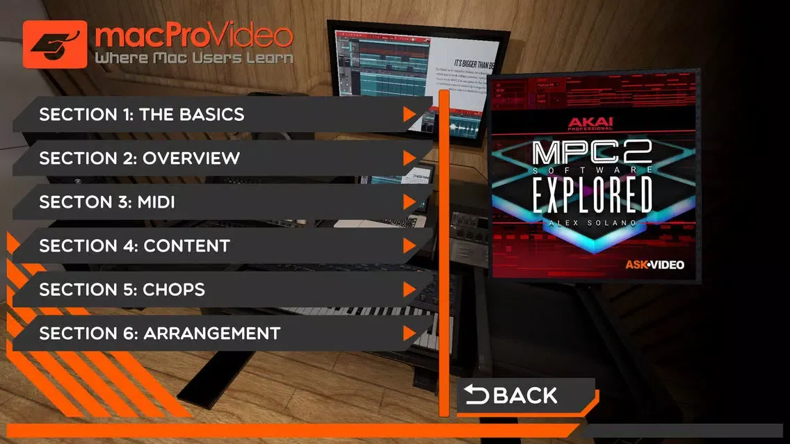 ภาพหน้าจอของ Exploring Course For Akai MPC2