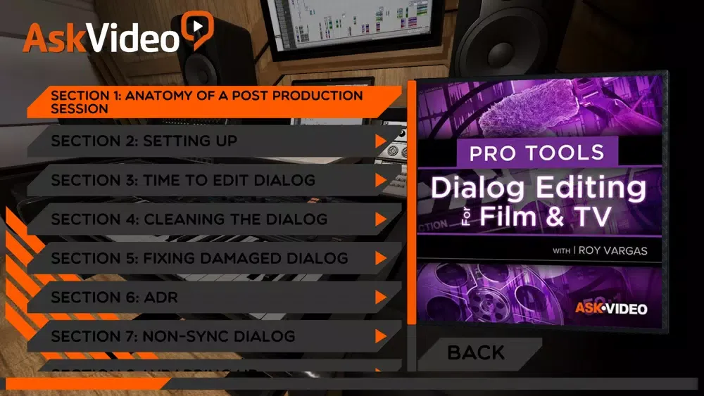 Capturas de pantalla de Film Dialog Editing Course