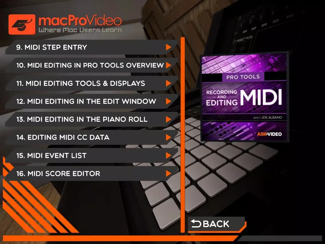 MIDI Course For Pro Tools iPad  سکرین شاٹس