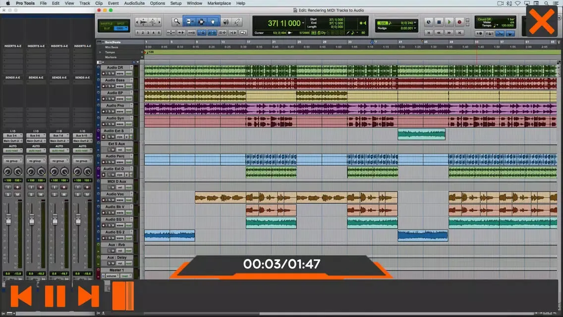 MIDI Course For Pro Tools سکرین شاٹس