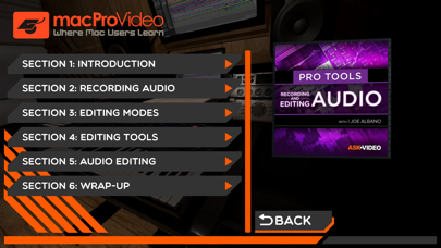 Capturas de tela do Record and Edit Audio Course