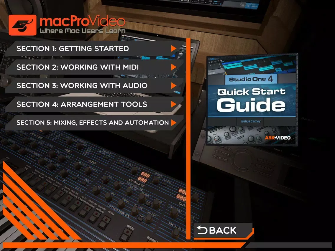 Start Guide For Studio One 4 iPad  Screenshots