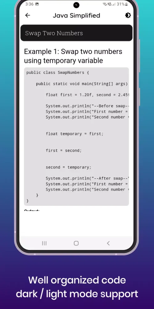 Java Simplified Screenshots