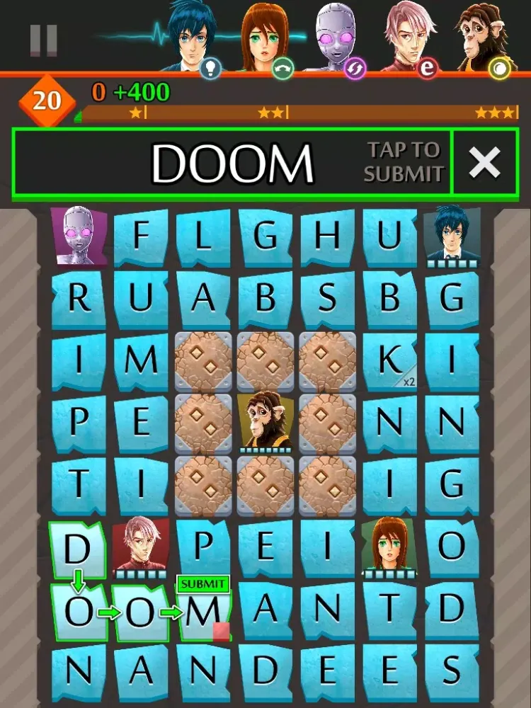 Highrise Heroes - The Towering Word Game iPad  Screenshots