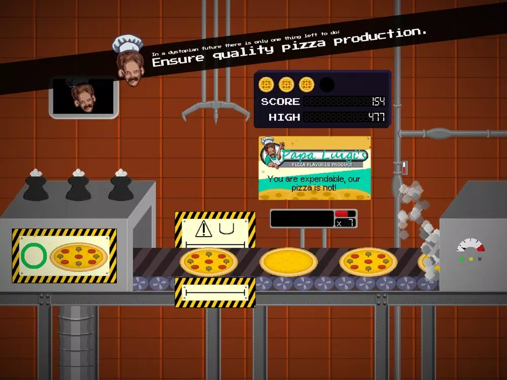 Tangkapan skrin Papa Luigi's Pizza iPad 