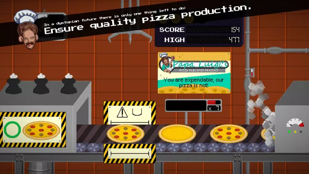 Tangkapan skrin Papa Luigi's Pizza
